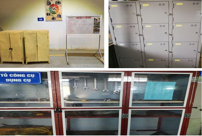 Không gian thoáng đãng, khoa học của phân xưởng sau khi tổng vệ sinh