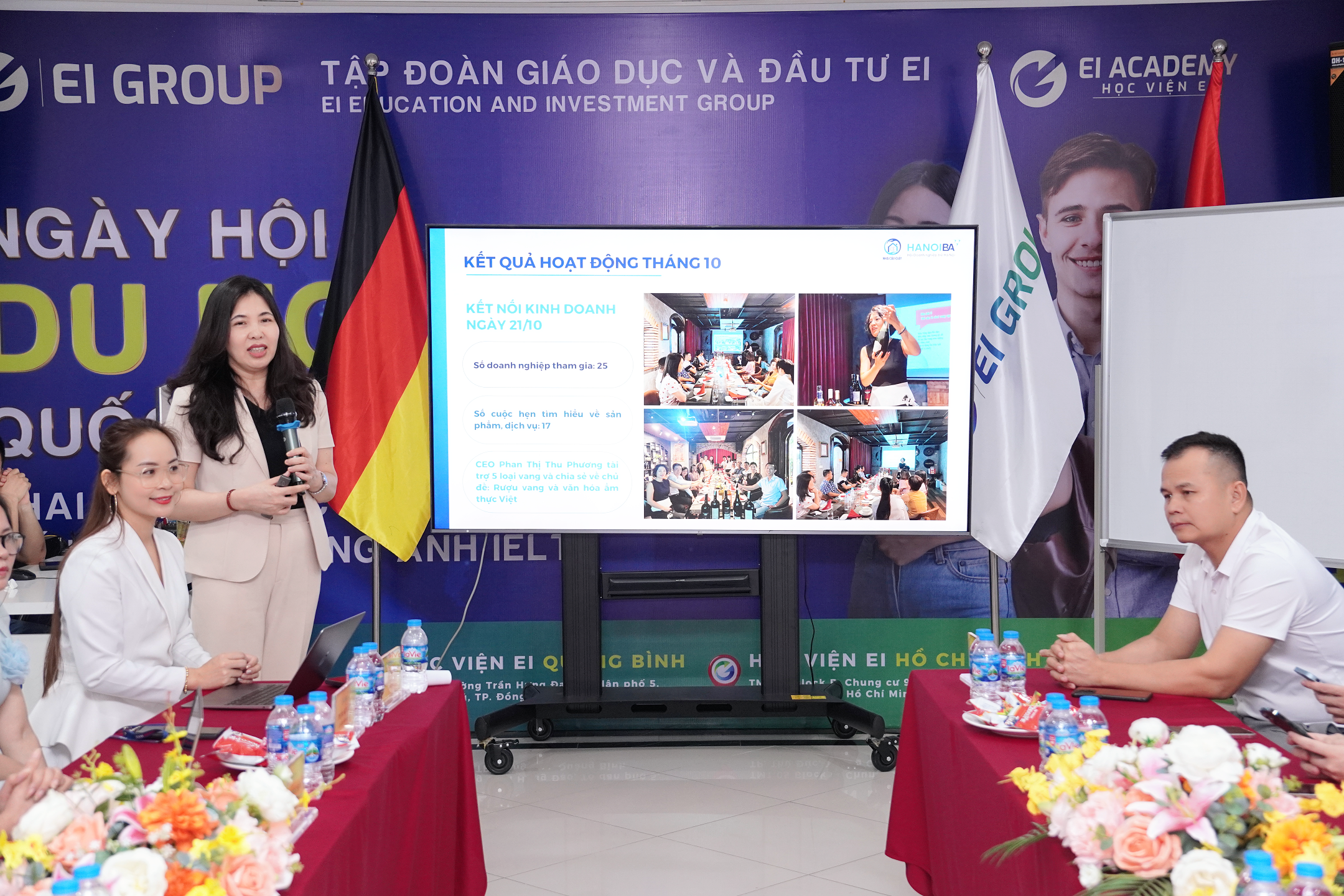 Chị Dương Thu, ủy viên Ban chấp hành Hội Doanh nghiệp Trẻ Hà Nội, Trưởng Nhà Cầu Giấy