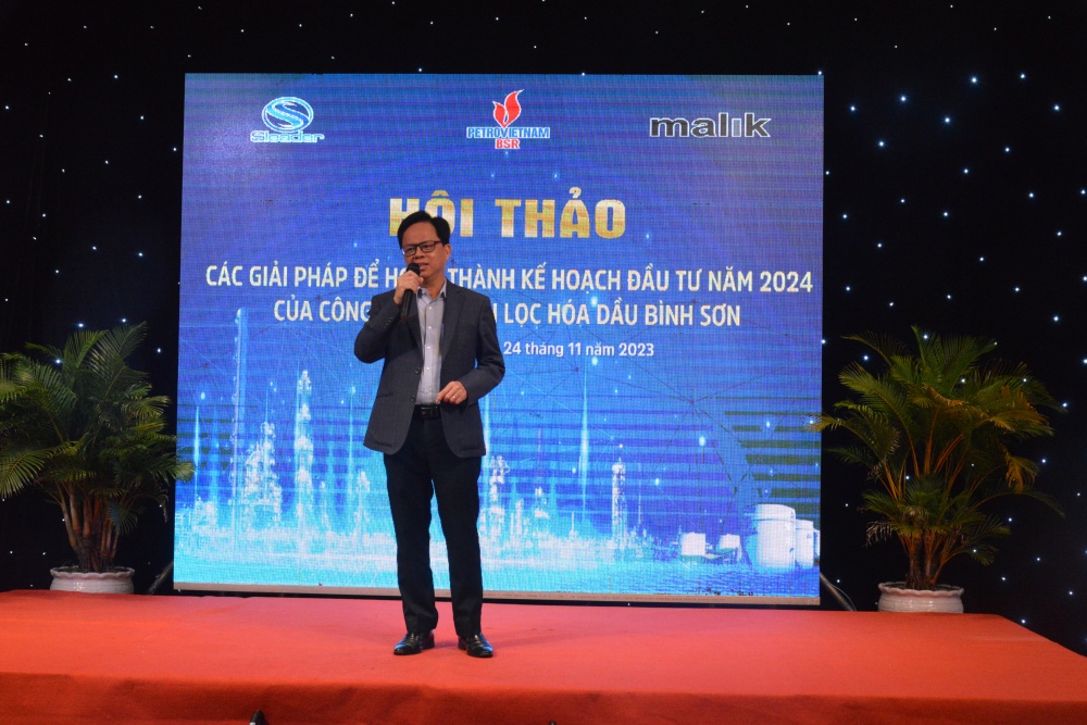 Ông Nguyễn Văn Hội, Chủ tịch HĐQT BSR phát biểu Khai mạc Hội nghị Đồng hợp BSR